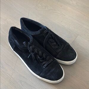 VINCE Black Suede Sneakers 8